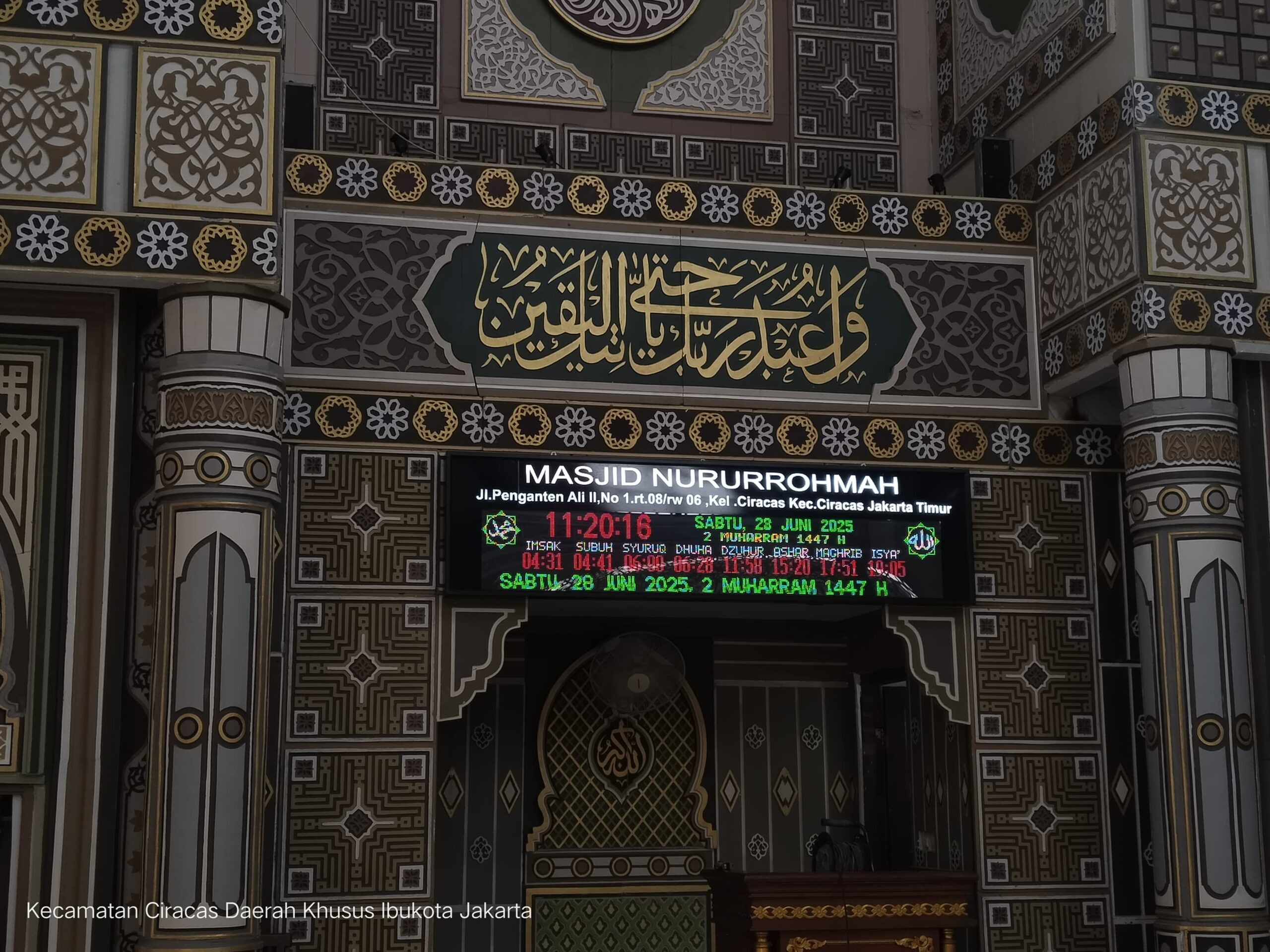Jadwal Sholat Digital Full Colour